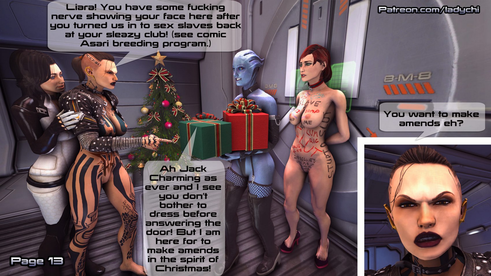Ladychi – Liara X-Mass Gifts! (Mass Effect)